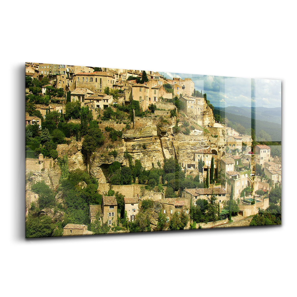 Tablou pe sticlă Castelul din Provence, Franța