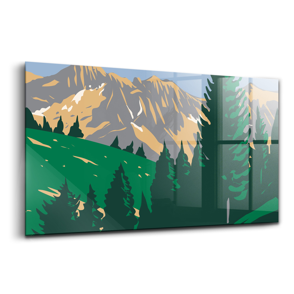 Tablou din sticlă Parcul Național Alpi Franța