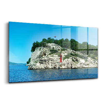 Tablou pe sticlă Traseu pitoresc Split Croația