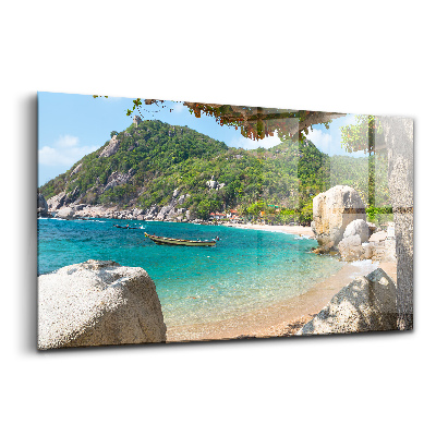 Tablou de sticlă Vedere la mare Koh Tao Thailanda