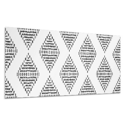 Panou perete Model de diamant într-o grilă