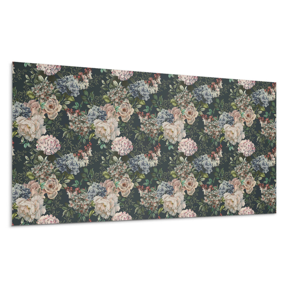 Panou decorativ Model floral pe fundal