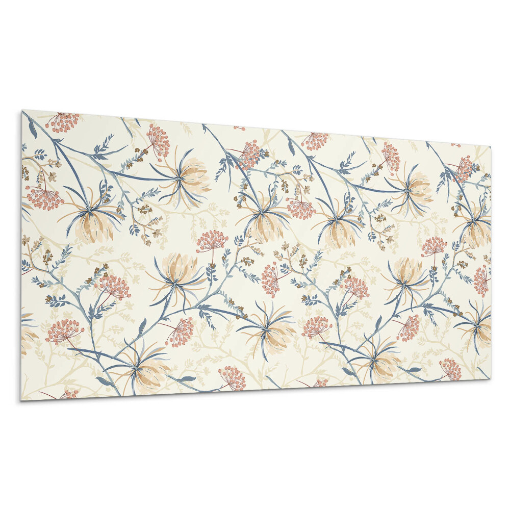 Panou decorativ Model floral pe fundal