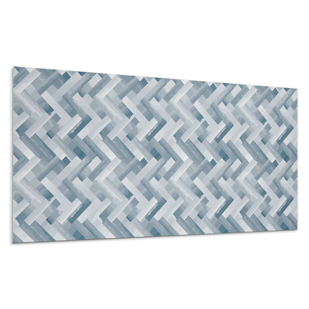 Panou decorativ bucatarie Model cu dungi în zig-zag