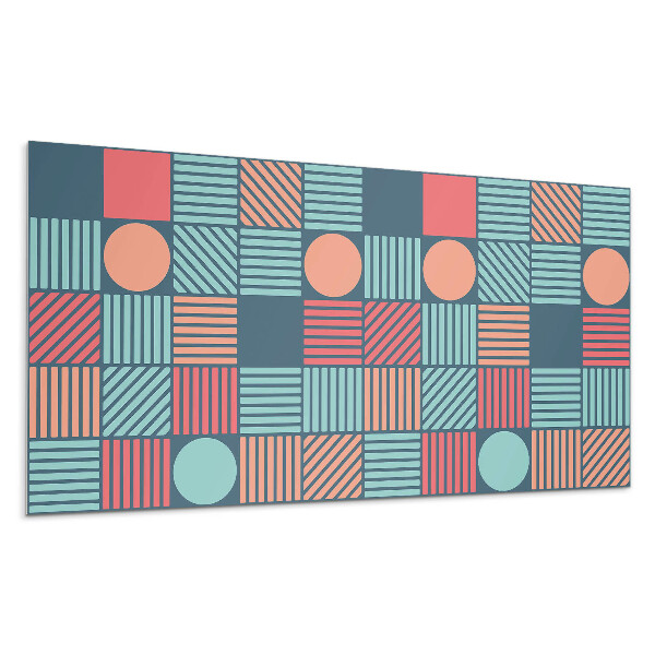 Panou perete Geometrie cu forme colorate