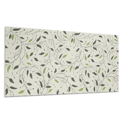 Panou decorativ bucatarie Model cu frunze și crenguțe