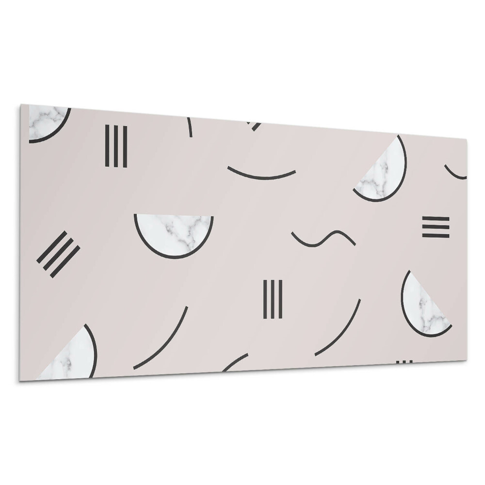 Panou decorativ bucatarie Model geometric abstract