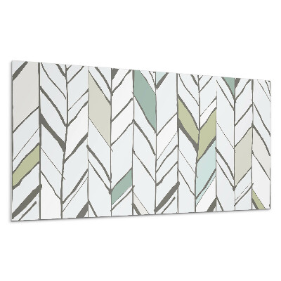 Panou decorativ bucatarie Model de frunze cu dungi