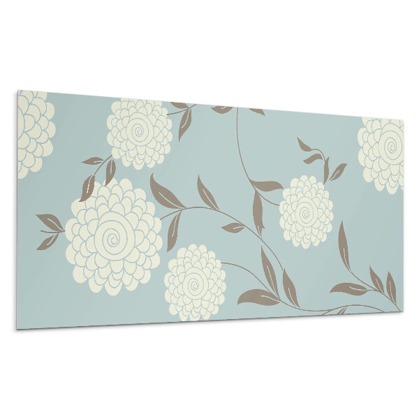 Panou decorativ pvc Model floral cu frunze