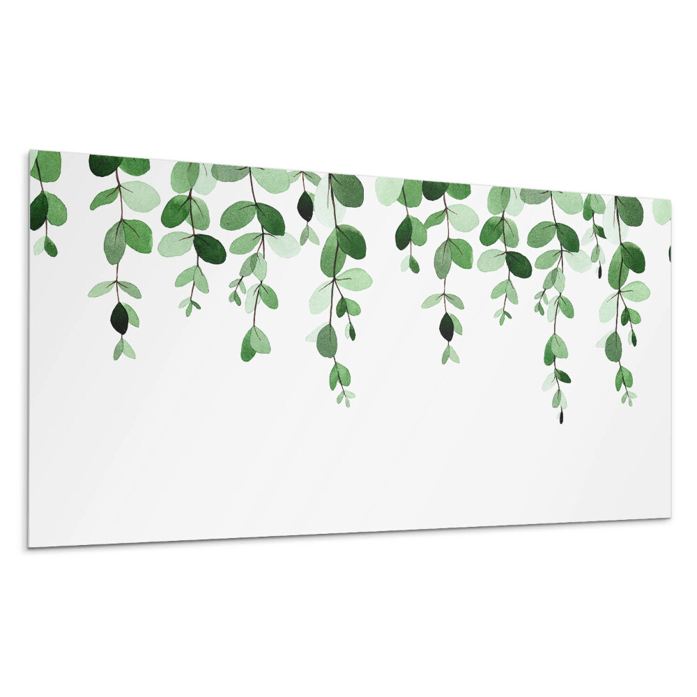 Panou decorativ bucatarie Model de frunze în agățat