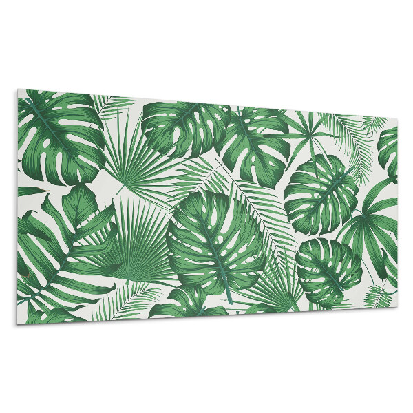 Panou decorativ bucatarie Model de frunze tropicale