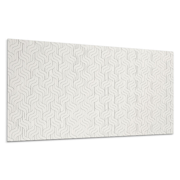 Panou decorativ bucatarie Valuri într-un aranjament geometric