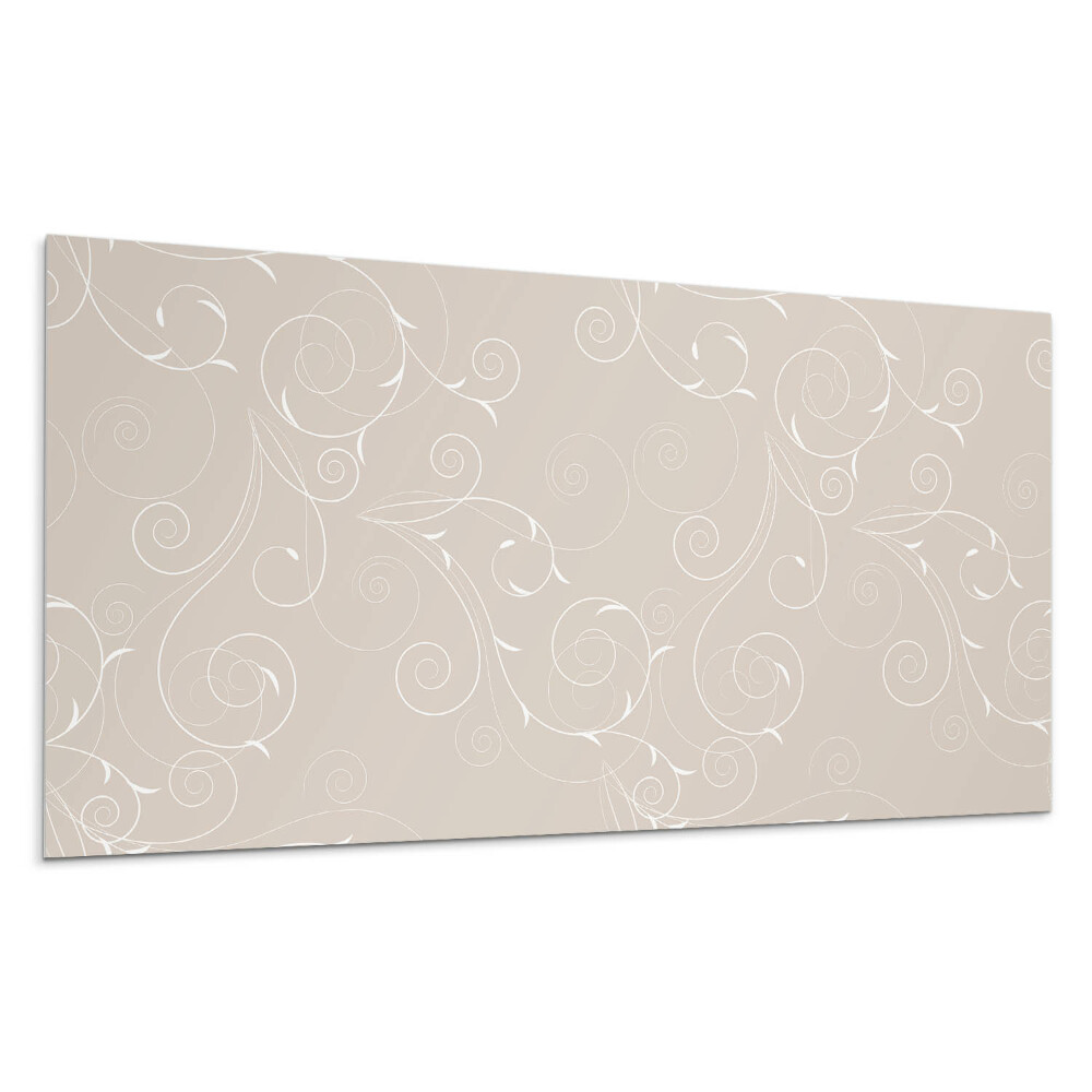 Panou decorativ bucatarie Spirale și frunze delicate