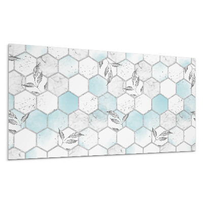 Panou decorativ Model hexagonal cu frunze