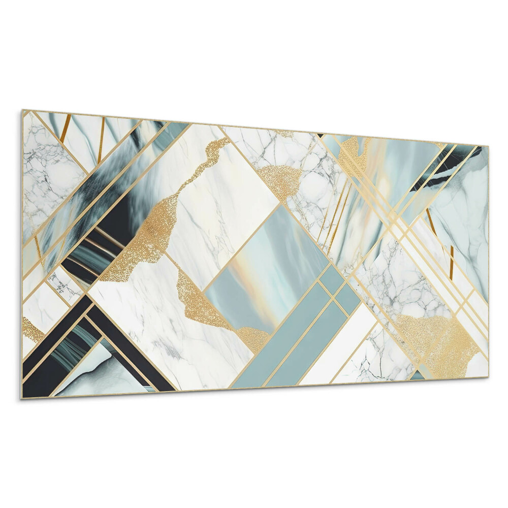 Panou decorativ bucatarie Geometria modelelor de marmură