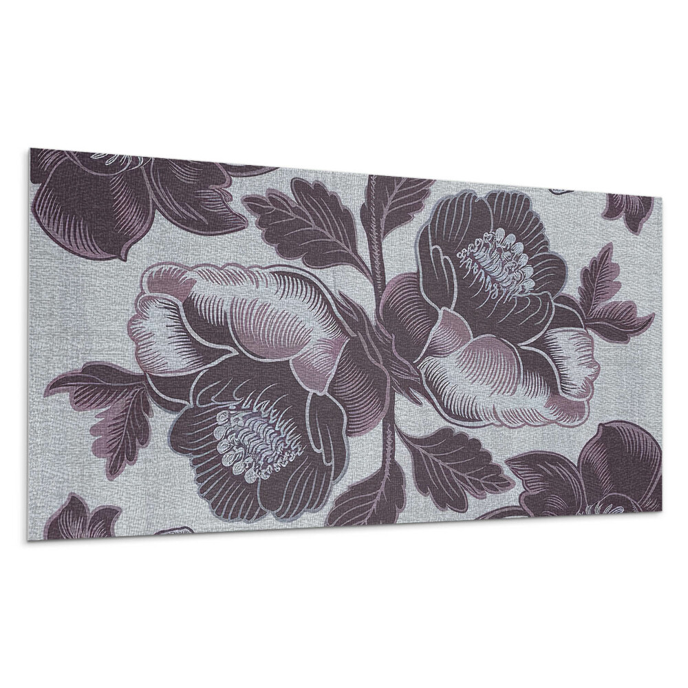 Panou decorativ Model floral pe material textil