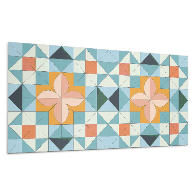 Panou decorativ pvc Model geometric cu o floare