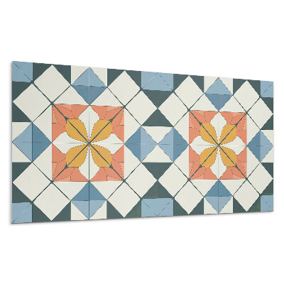 Panou decorativ bucatarie Model floral geometric