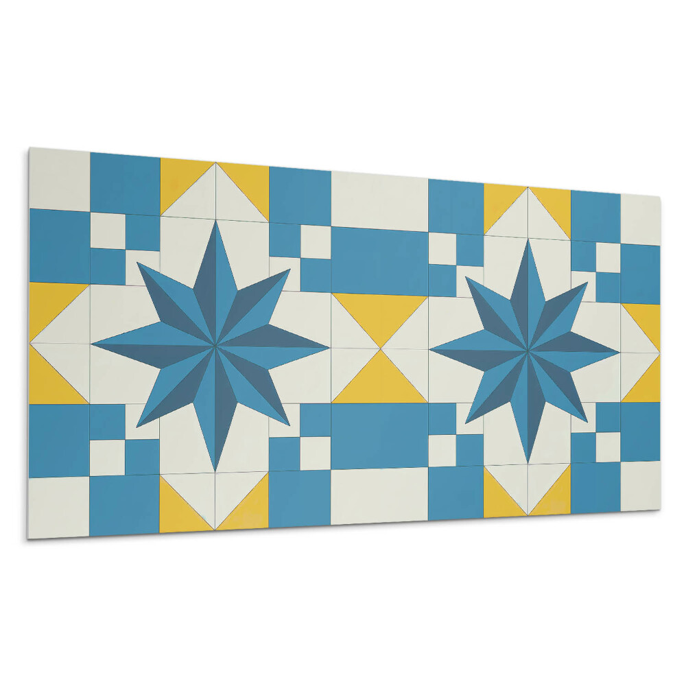 Panou decorativ bucatarie Model geometric de stea