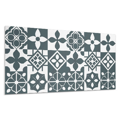 Panou decorativ bucatarie Modele geometrice în plăci