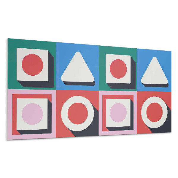 Panou decorativ bucatarie Geometrie cu umbre