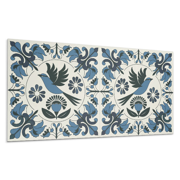 Panou perete Model cu păsări și flori