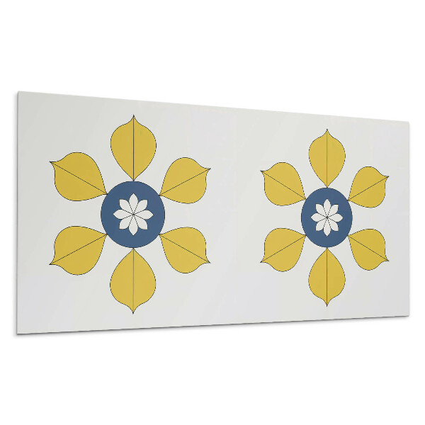 Panou decorativ bucatarie Model floral cu frunze