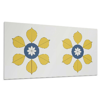 Panou decorativ bucatarie Model floral cu frunze