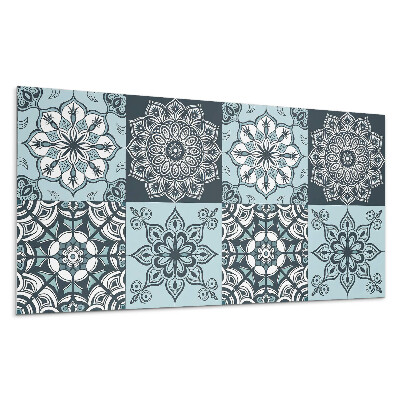 Panou decorativ bucatarie Modele Mandala într-o grilă