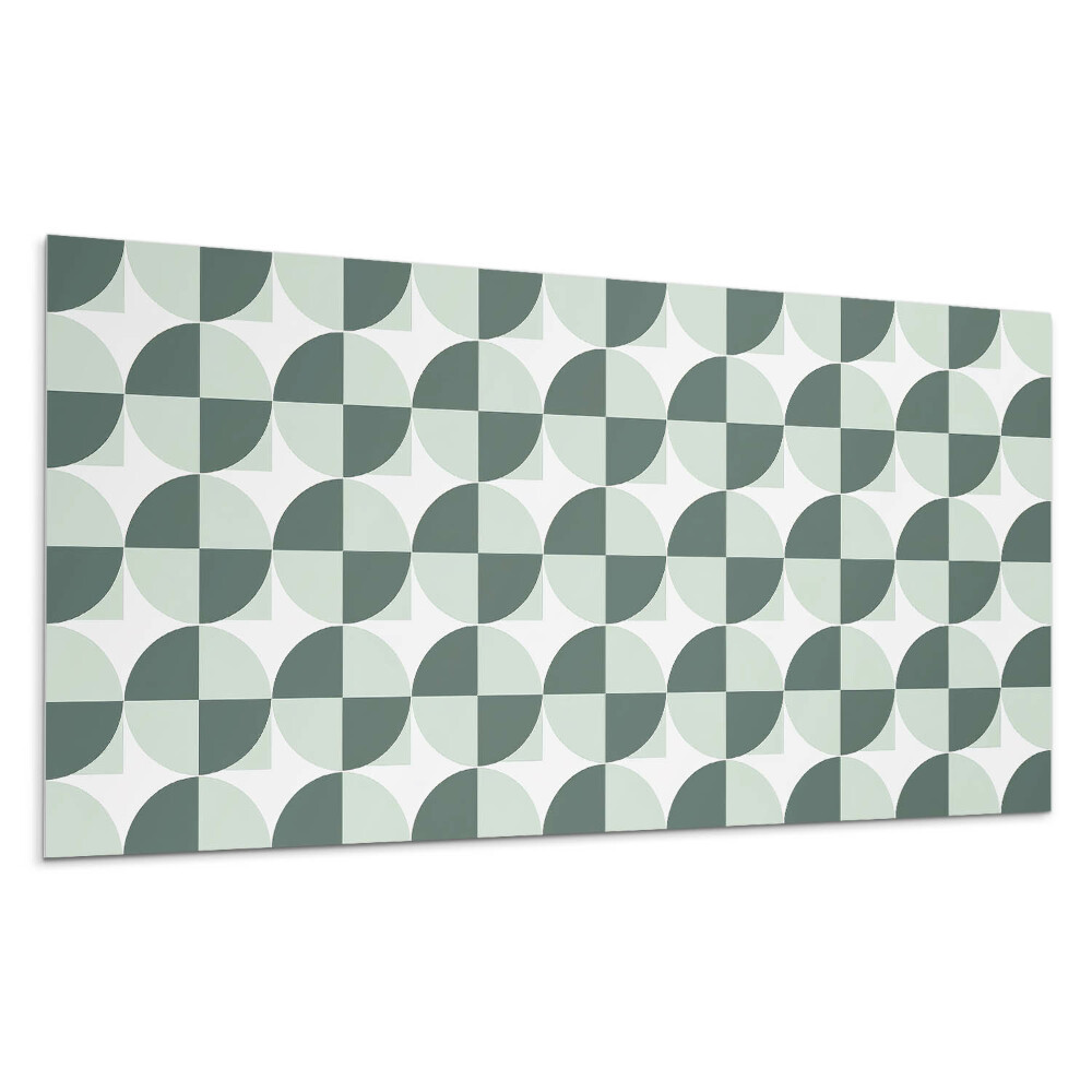 Panou decorativ bucatarie Geometria cercurilor și pătratelor