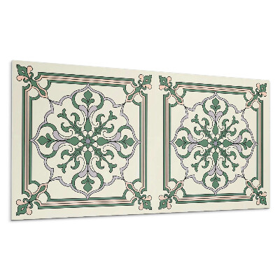 Panou decorativ bucatarie Model floral cu ornamente