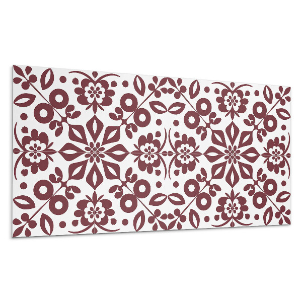 Panou decorativ bucatarie Model floral cu frunze