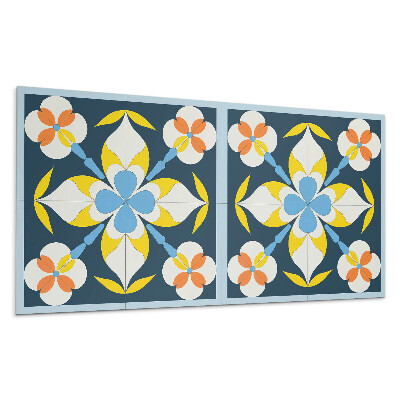 Panou decorativ bucatarie Model floral pe fundal