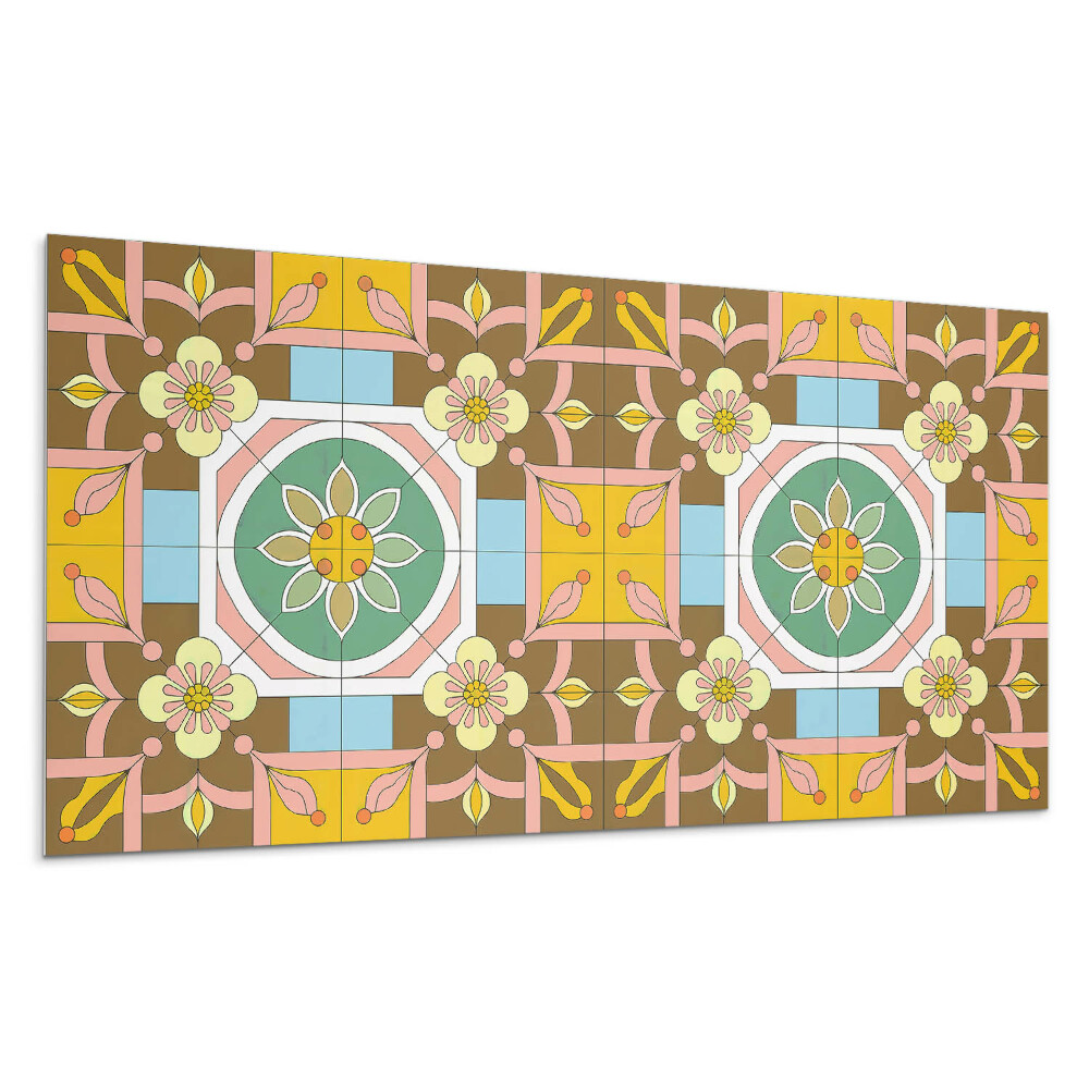 Panou decorativ pvc Model floral pe fundal