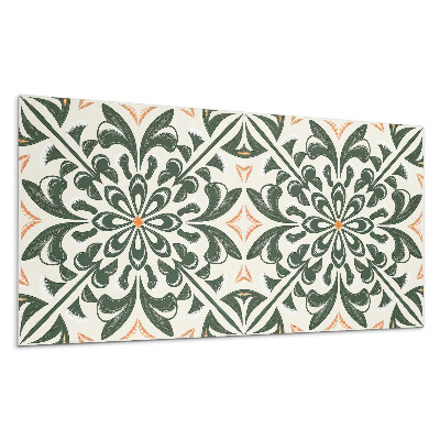 Panou decorativ bucatarie Model floral cu frunze