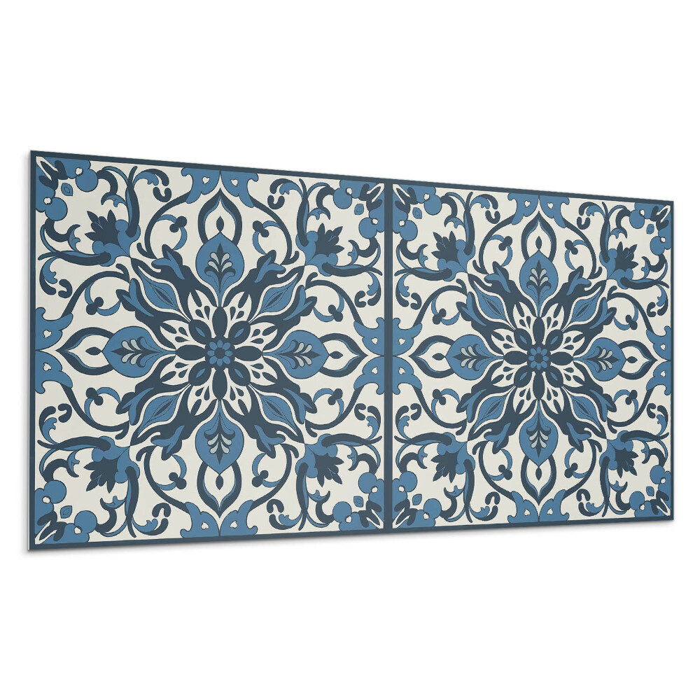 Panou decorativ bucatarie Model floral cu frunze