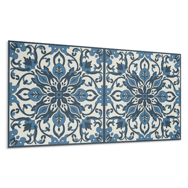 Panou decorativ bucatarie Model floral cu frunze