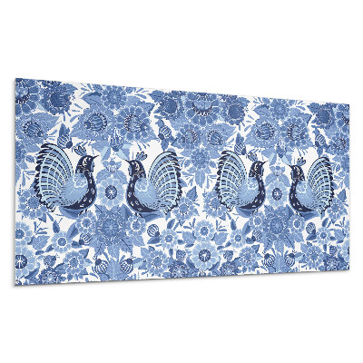 Panou decorativ Model cu păsări și flori