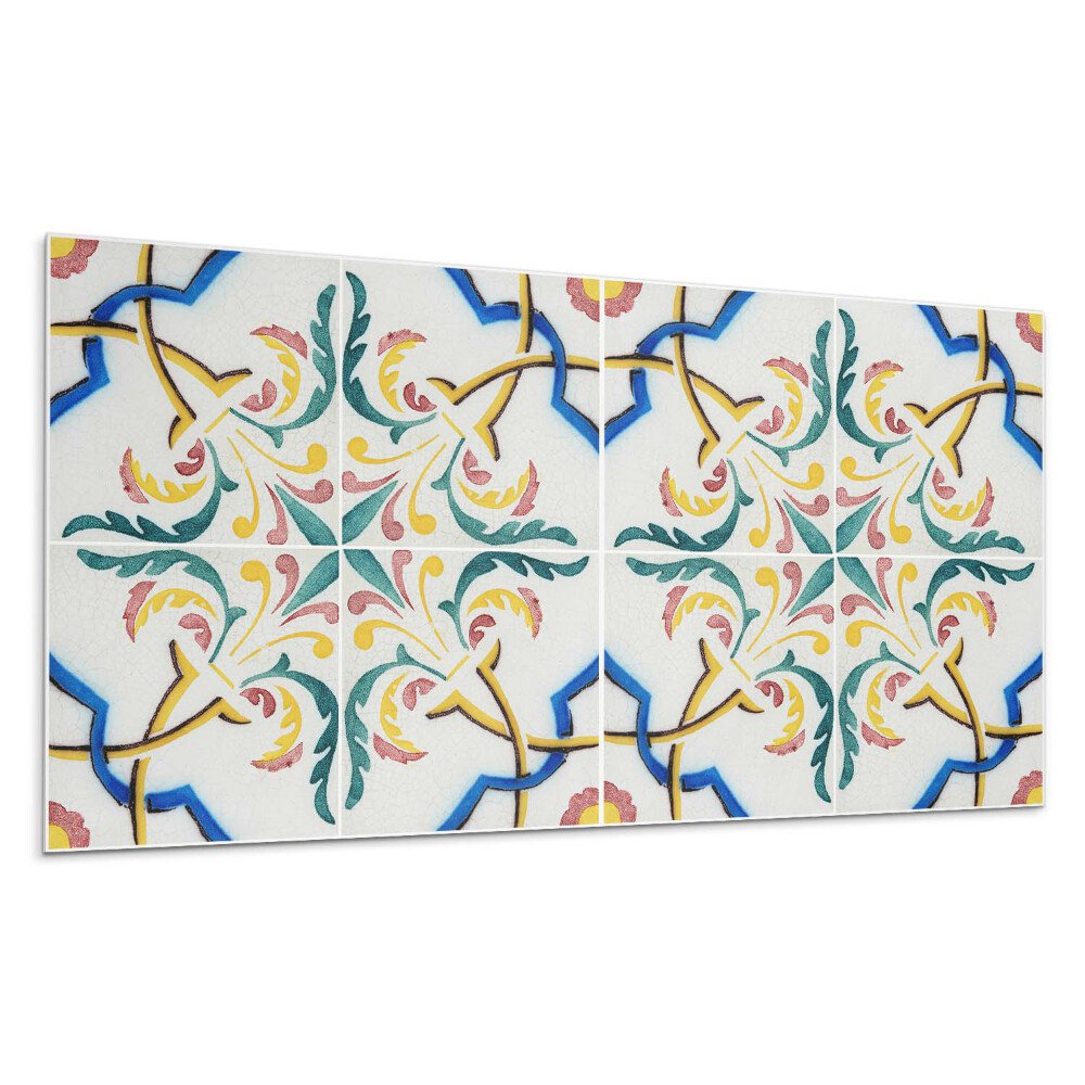 Panou decorativ bucatarie Model de plante cu ornamente