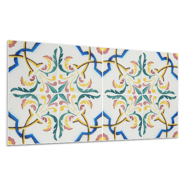 Panou decorativ bucatarie Model de plante cu ornamente