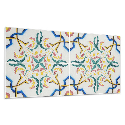 Panou decorativ bucatarie Model de plante cu ornamente