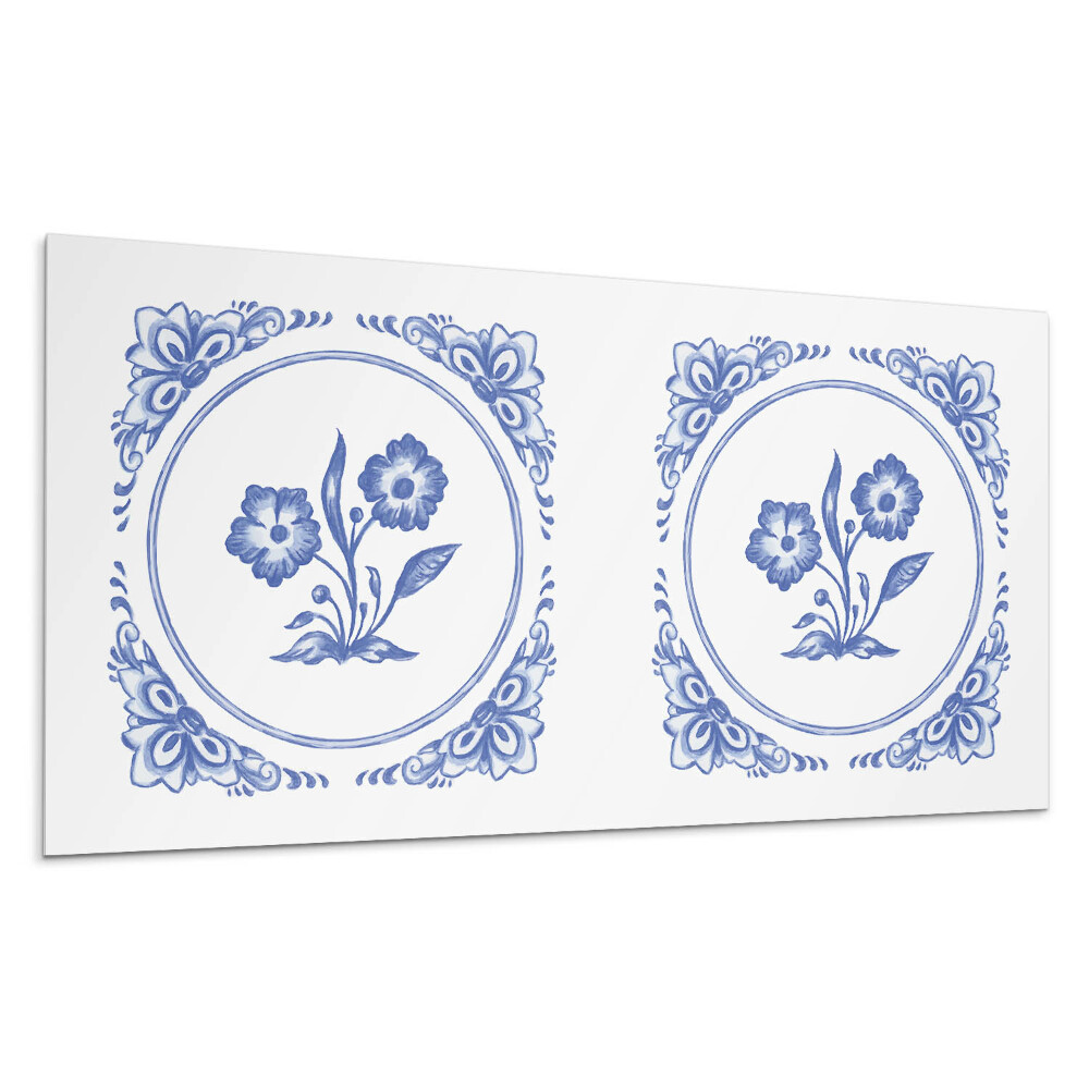 Panou decorativ pvc Model floral într-un cerc