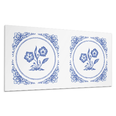 Panou decorativ pvc Model floral într-un cerc