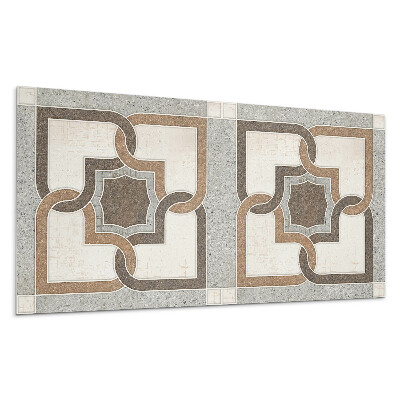 Panou decorativ bucatarie Model geometric de țiglă