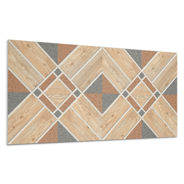 Panou decorativ Model geometric cu lemn