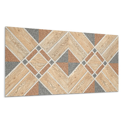 Panou decorativ Model geometric cu lemn
