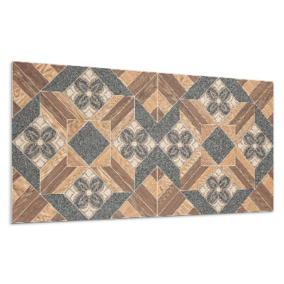 Panou decorativ bucatarie Model cu motive florale