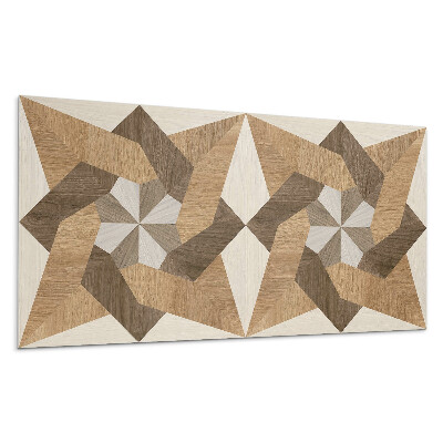 Panou decorativ Mozaic poligonal din lemn