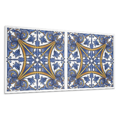 Panou decorativ bucatarie Model de plante cu ornamente