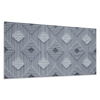 Panou decorativ bucatarie Model geometric cu mai multe straturi